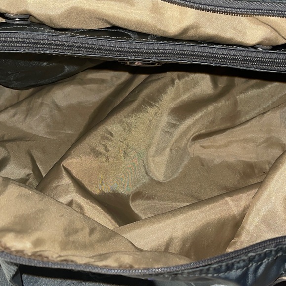 Coach Gray Signature Nylon Tote with removable pouch Coach - Picture 4 of 8